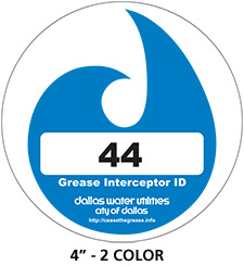 Dallas 2 COlor Curb Plaque